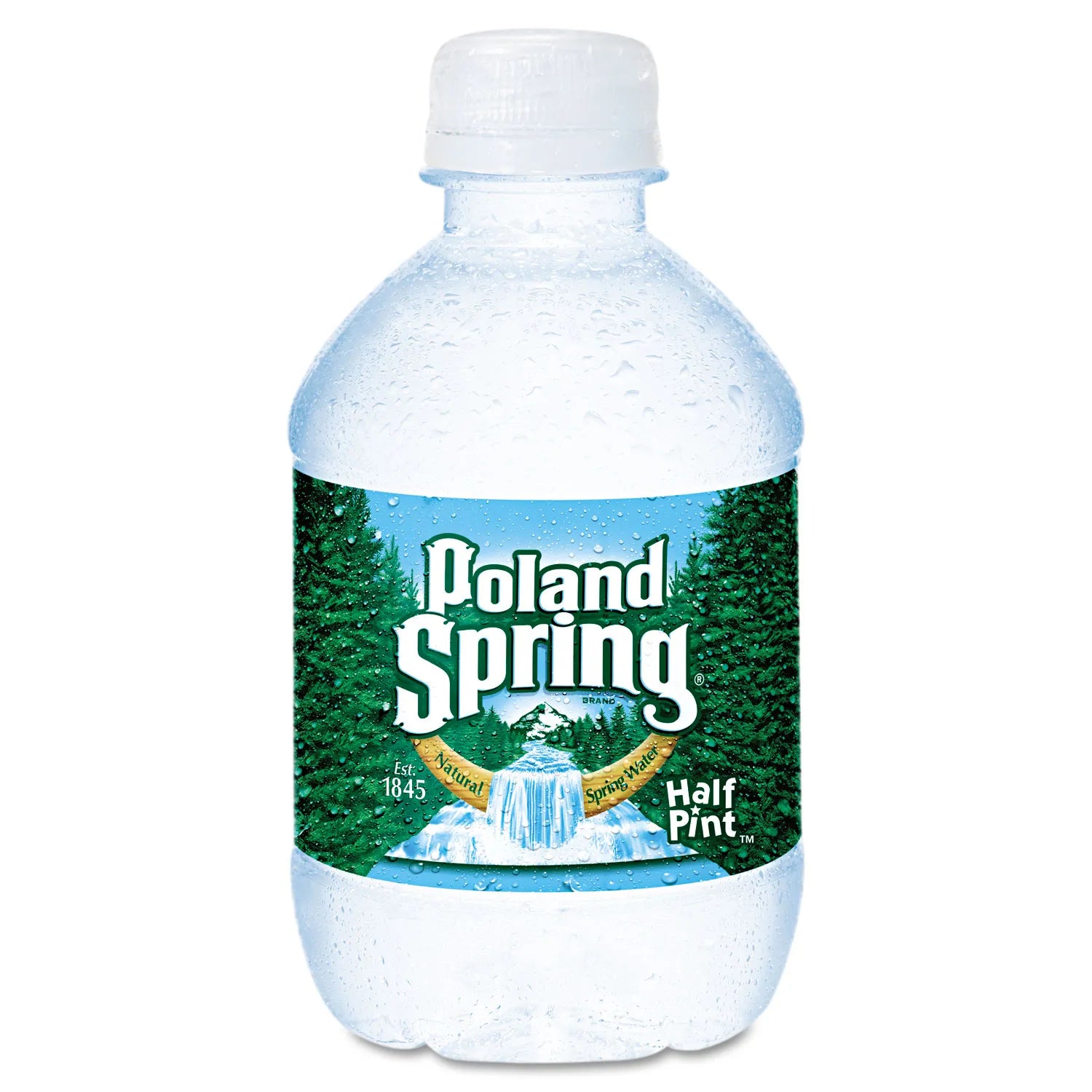 Half Pint Bottle 8oz Poland Spring